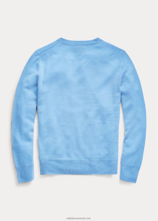 Ralph Lauren lapsed kašmiirist v-kaelusega kampsun PR0V6267 uus litchfield sinine