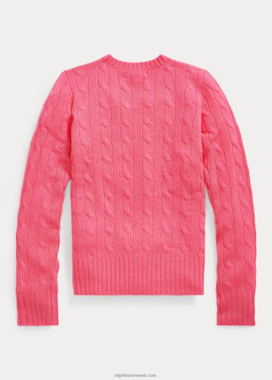 Ralph Lauren lapsed kaabliga kootud kašmiirist kampsun PR0V7204 terra roos