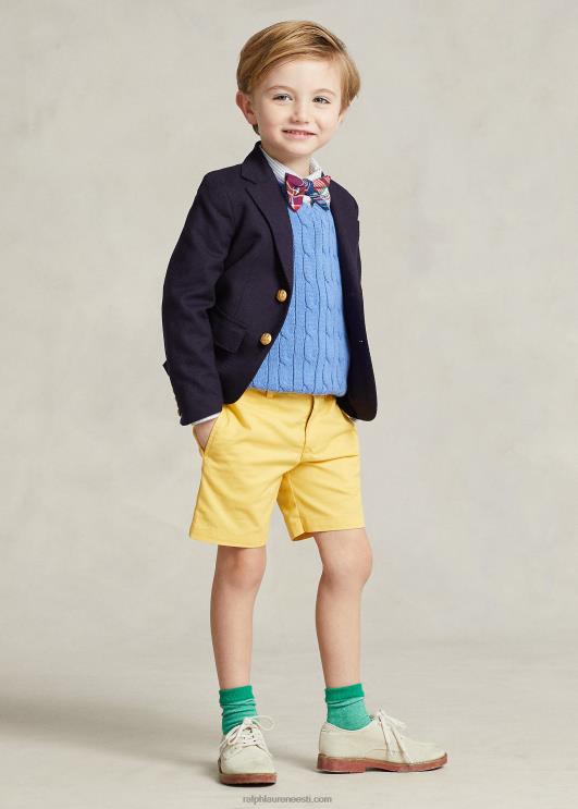 Ralph Lauren lapsed kaabliga kootud puuvillane kampsunvest PR0V6427 sadamasaar sinine