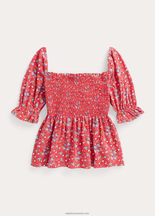 Ralph Lauren lapsed lilleline puuvillane trikoosärk PR0V7153 maamess lilleline