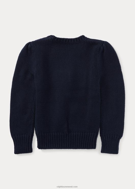 Ralph Lauren lapsed lipuline puuvillane kaelusega kampsun PR0V6793 jahimeeste merevägi