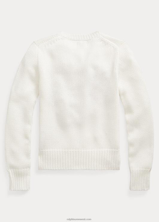 Ralph Lauren lapsed lipuline puuvillane kaelusega kampsun PR0V7232 nevis