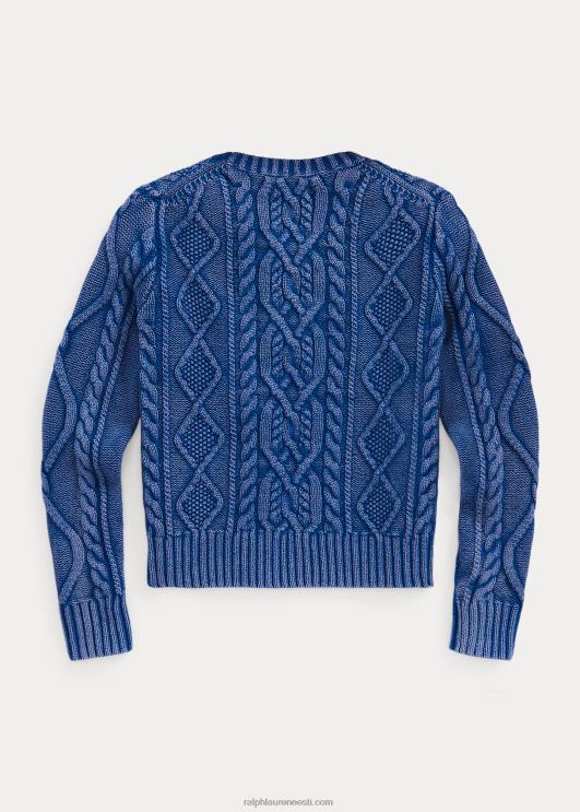 Ralph Lauren lapsed mere-aplikatsiooniga puuvillane kampsun PR0V7520 pestud kuninglik merevägi