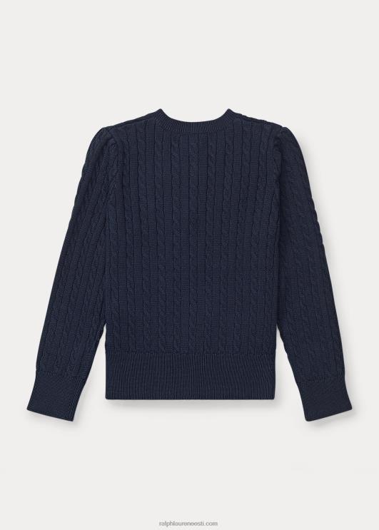 Ralph Lauren lapsed minikaabliga puuvillane kardigan PR0V6937 jahimeeste merevägi