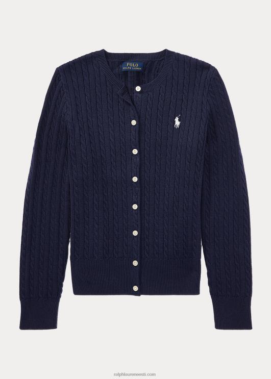 Ralph Lauren lapsed minikaabliga puuvillane kardigan PR0V7241 jahimeeste merevägi