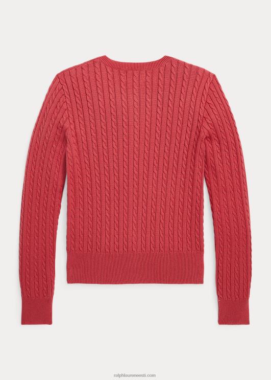 Ralph Lauren lapsed minikaabliga puuvillane kardigan PR0V7245 tšillipipar