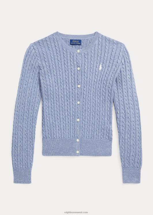 Ralph Lauren lapsed minikaabliga puuvillane kardigan PR0V7246 merihobu kanarbik