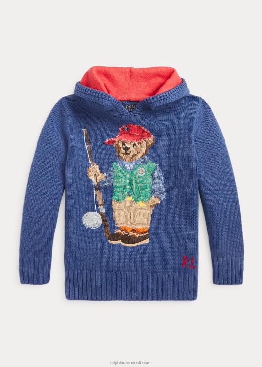 Ralph Lauren lapsed polo bear puuvillane kapuutsiga kampsun PR0V9766 vana kuninglik