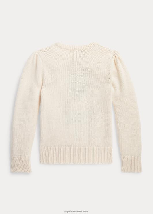 Ralph Lauren lapsed polo bear puuvillasegu kampsun PR0V7420 klubimaja kreem