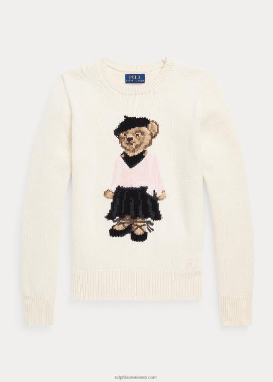 Ralph Lauren lapsed polo bear puuvillasegu kampsun PR0V7600 klubimaja kreem