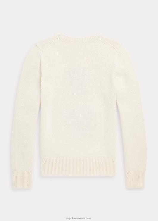 Ralph Lauren lapsed polo bear puuvillasegu kampsun PR0V7600 klubimaja kreem