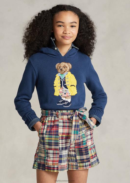 Ralph Lauren lapsed polo karu kapuutsiga puuvillane kampsun PR0V7494 maalähedane sinine