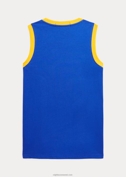 Ralph Lauren lapsed polo sport puuvillast jersey tank PR0V6150 safiirist täht