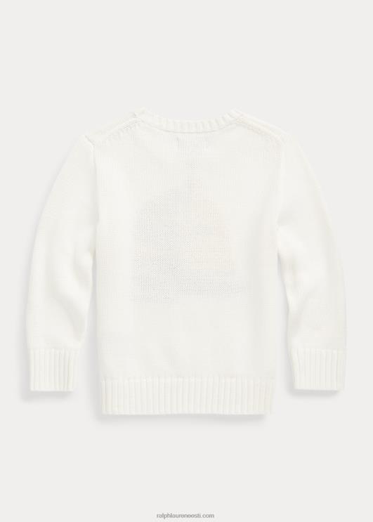 Ralph Lauren lapsed purjekas puuvillane kampsun PR0V5666 tekipesu valge