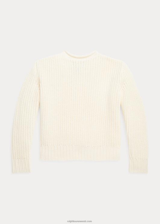 Ralph Lauren lapsed puuvillane rullkaelusega kampsun PR0V7454 klubimaja kreem