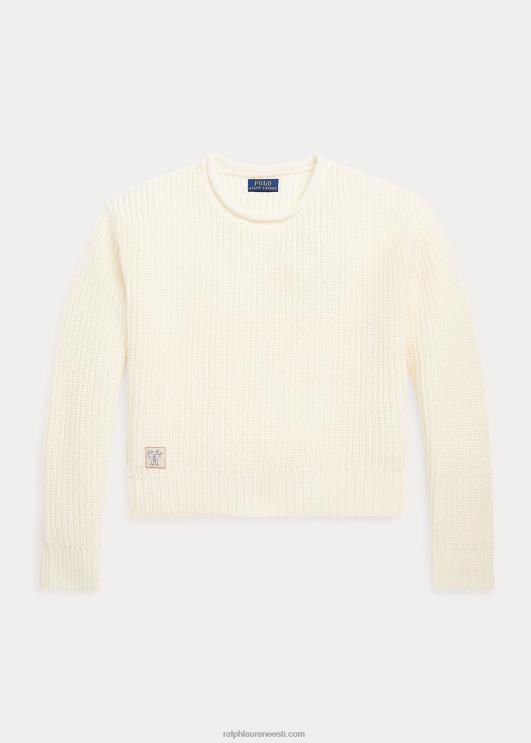 Ralph Lauren lapsed puuvillane rullkaelusega kampsun PR0V7599 klubimaja kreem