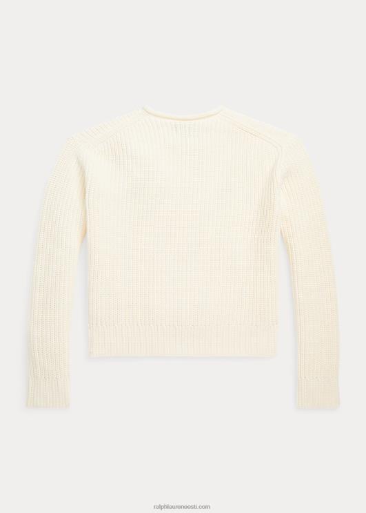 Ralph Lauren lapsed puuvillane rullkaelusega kampsun PR0V7599 klubimaja kreem