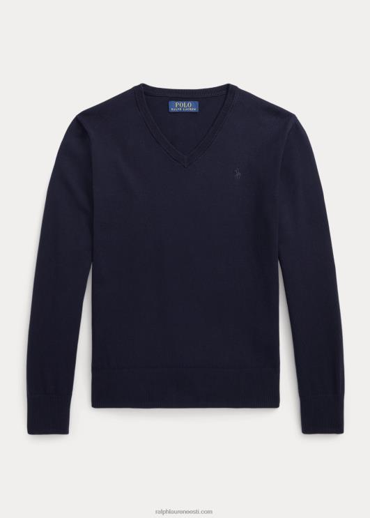 Ralph Lauren lapsed puuvillane v-kaelusega kampsun PR0V6242 rl merevägi