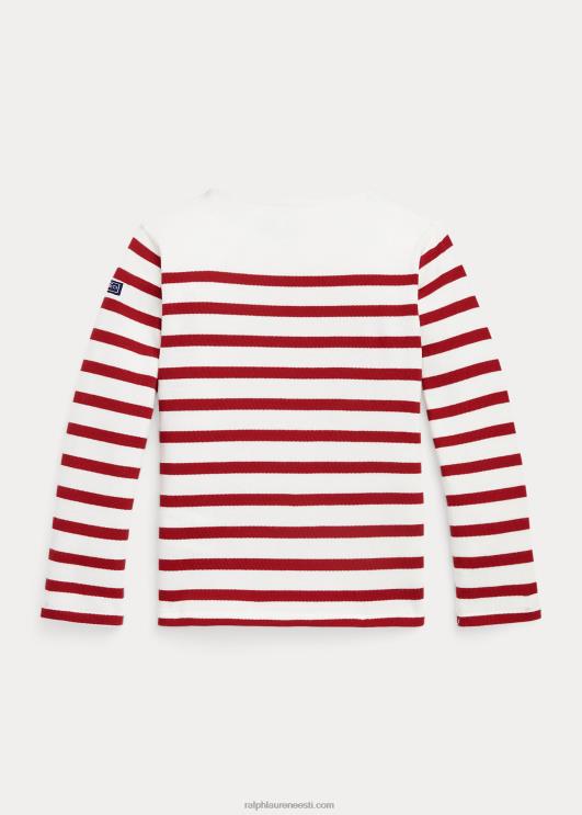 Ralph Lauren lapsed triibuline puuvillane jersey top PR0V7418 rl 2000 punane multi