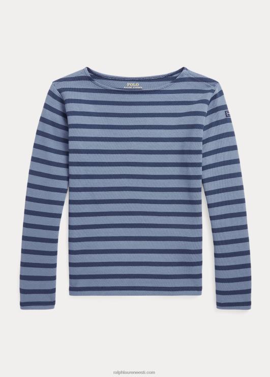 Ralph Lauren lapsed triibuline puuvillane jersey top PR0V7592 maamees mereväe multi