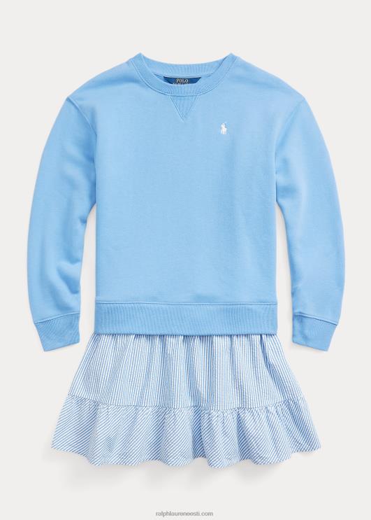 Ralph Lauren lapsed fliisist ja seersuckeri dressipluus PR0V7142 sadamasaar sinine