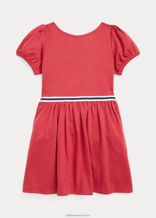 Ralph Lauren lapsed istuv ja laienev veniv ponte kleit PR0V7438 tšillipipar