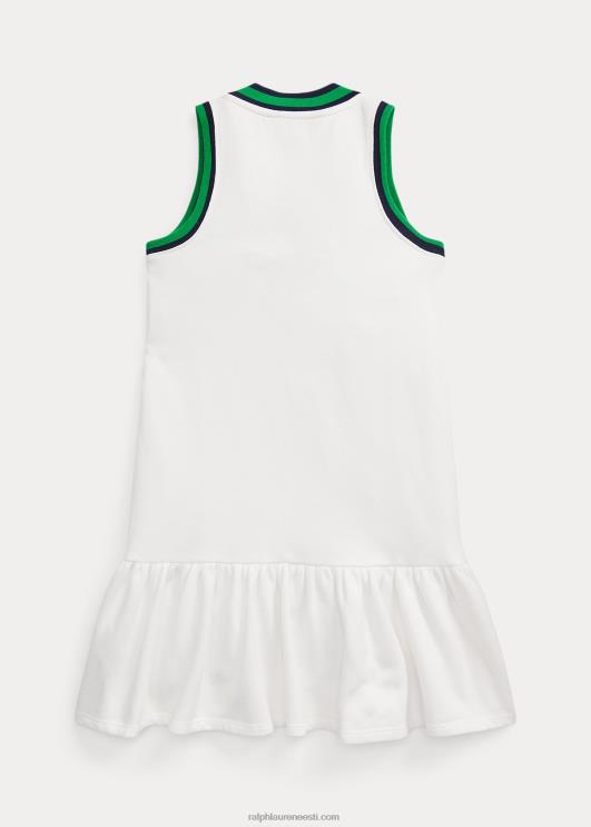 Ralph Lauren lapsed kriketitriibuline fliiskleit PR0V7136 tekipesu valge