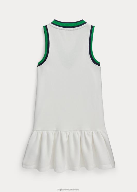 Ralph Lauren lapsed kriketitriibuline fliiskleit PR0V9963 tekipesu valge