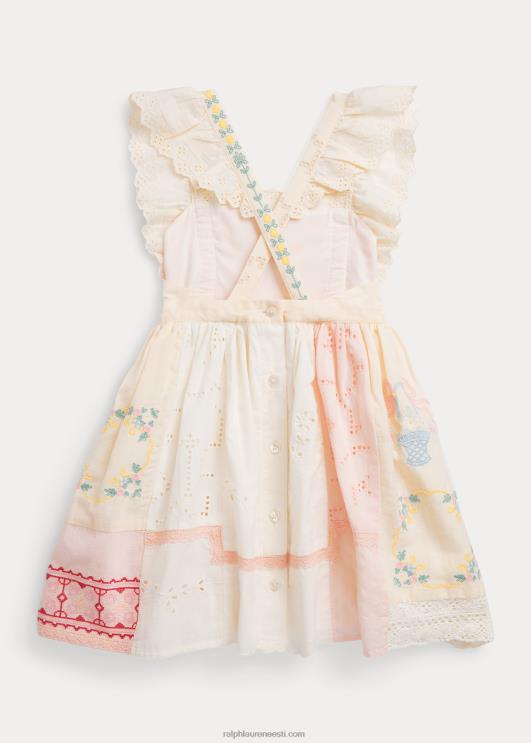 Ralph Lauren lapsed lapiline puuvillasegu kleit PR0V6849 valge multi