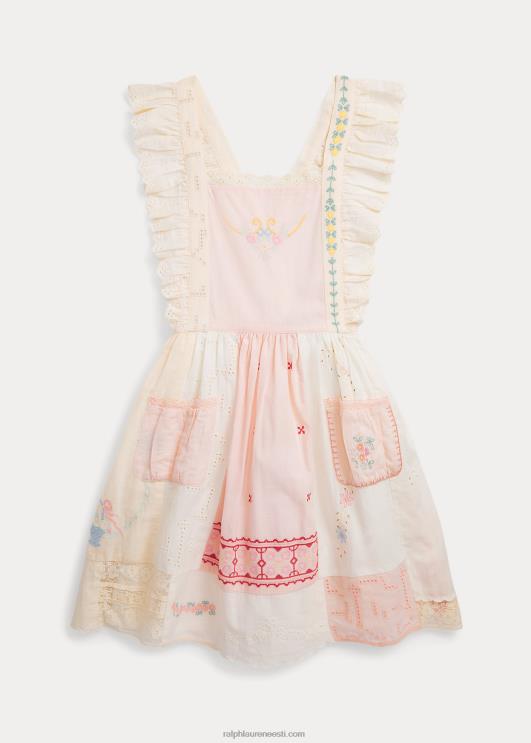 Ralph Lauren lapsed lapiline puuvillasegu kleit PR0V7082 valge multi