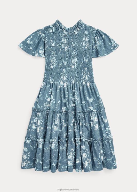 Ralph Lauren lapsed lilleline puuvillane trikoo kleit PR0V7061 lilleline