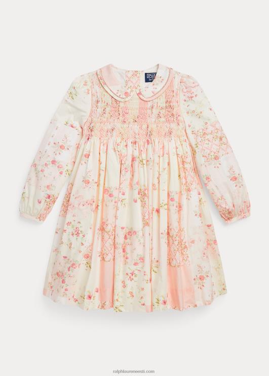 Ralph Lauren lapsed lilleline trikotaaž puuvillasest popliinist kleit PR0V7396 valentine lapitöö