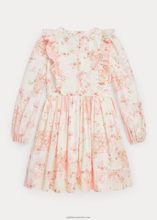 Ralph Lauren lapsed lilleline trikotaaž puuvillasest popliinist kleit PR0V7560 valentine lapitöö