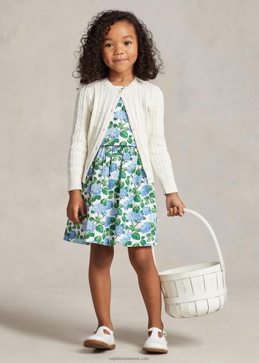 Ralph Lauren lapsed lilleline veniv Dobby kleit PR0V7346 lilleline hortensia