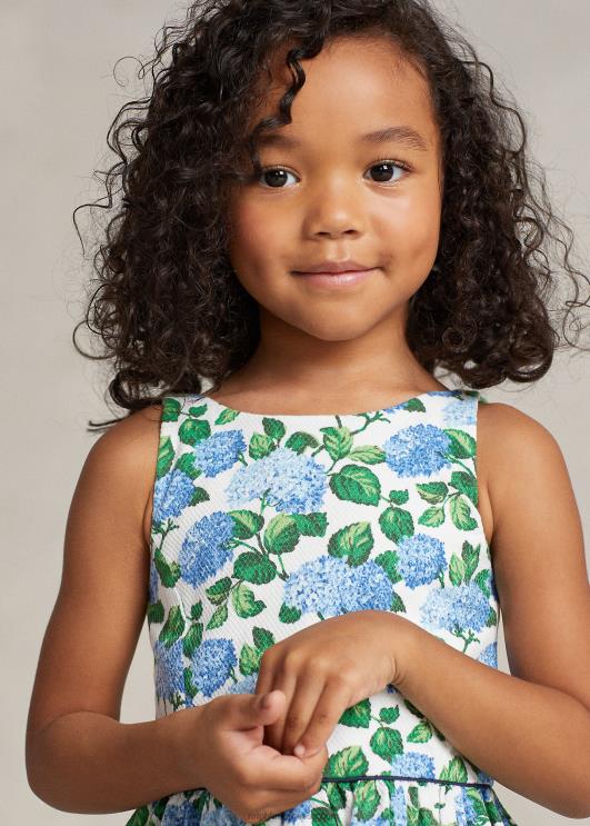 Ralph Lauren lapsed lilleline veniv Dobby kleit PR0V7346 lilleline hortensia