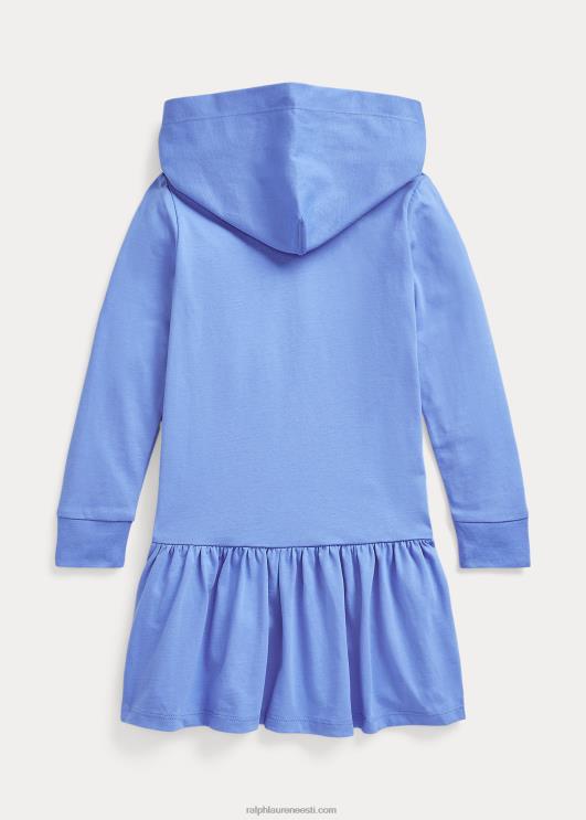 Ralph Lauren lapsed logoga puuvillasest jersey kapuutsiga kleit PR0V9960 sadamasaar sinine