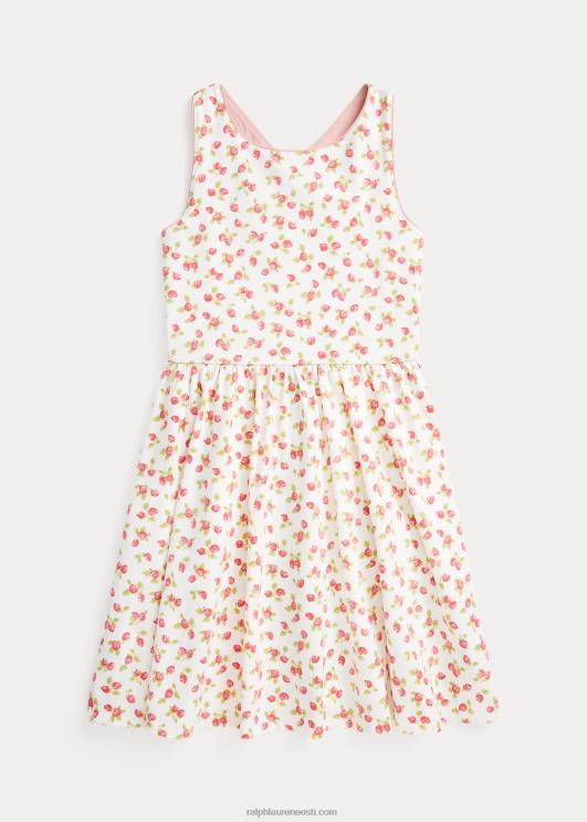 Ralph Lauren lapsed maasika stretšjersey kleit PR0V6722 maasikatrükk