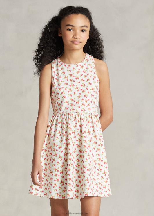 Ralph Lauren lapsed maasika stretšjersey kleit PR0V6722 maasikatrükk