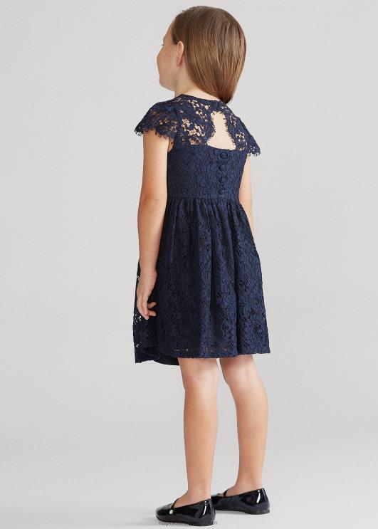 Ralph Lauren lapsed pitsist istuv kleit PR0V7361 rafineeritud merevägi