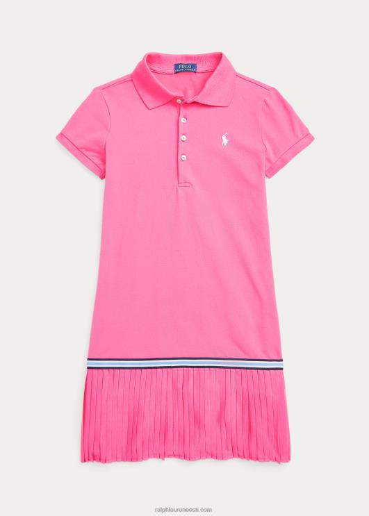 Ralph Lauren lapsed plisseeritud venivast võrgust polokleit PR0V7177 kõrberoosa