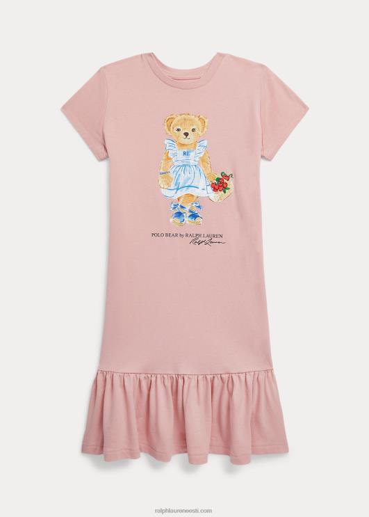 Ralph Lauren lapsed polo karu puuvillane trikoo t-kleit PR0V7057 adirondack roos