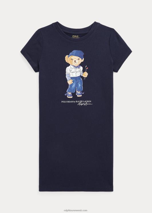 Ralph Lauren lapsed polo karu puuvillane trikoo t-kleit PR0V7403 jahimeeste merevägi