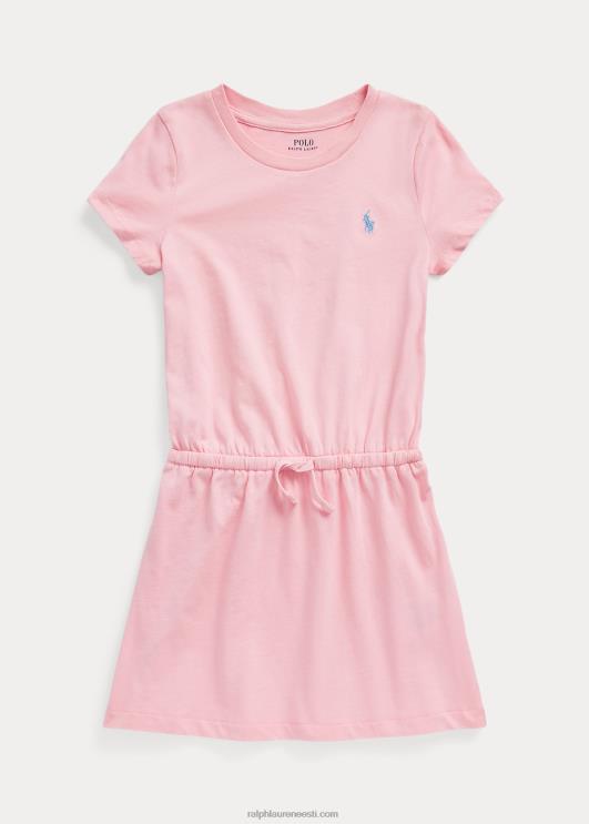 Ralph Lauren lapsed puuvillasest jersey t-kleit PR0V7355 karmeli roosa