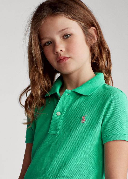 Ralph Lauren lapsed puuvillasest võrgust polokleit PR0V7010 päikeseloojanguroheline
