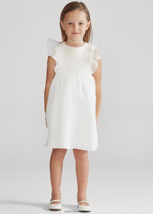 Ralph Lauren lapsed siidist organza kleit PR0V6781 nevis