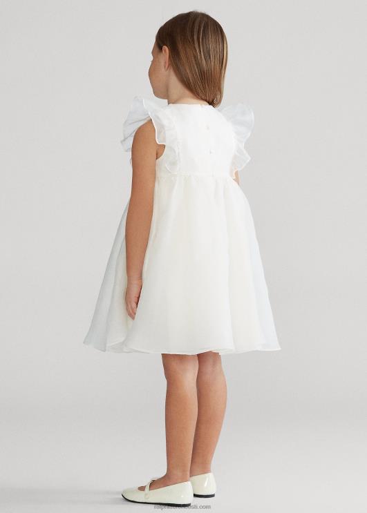 Ralph Lauren lapsed siidist organza kleit PR0V6781 nevis