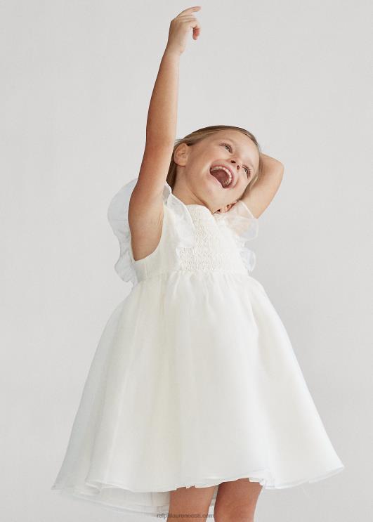 Ralph Lauren lapsed siidist organza kleit PR0V6781 nevis