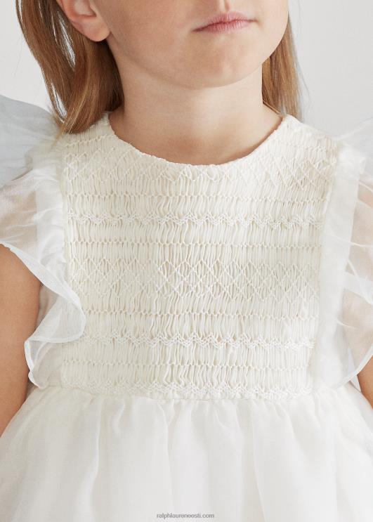 Ralph Lauren lapsed siidist organza kleit PR0V6781 nevis