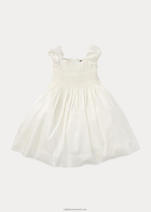Ralph Lauren lapsed siidist siidist kleit PR0V6734 pärgamendikreem