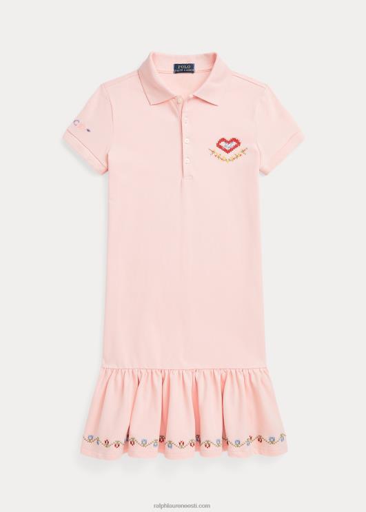 Ralph Lauren lapsed tikitud võrgust polokleit PR0V7566 roosa liiv